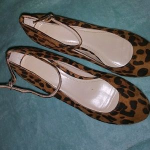 Leopard wedges